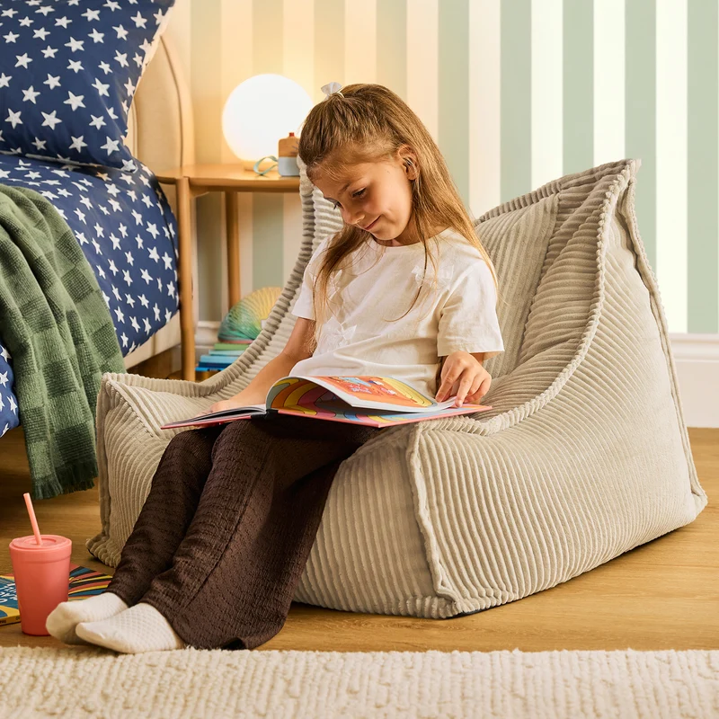 Kids Alto Cord Sitzsack - Stein