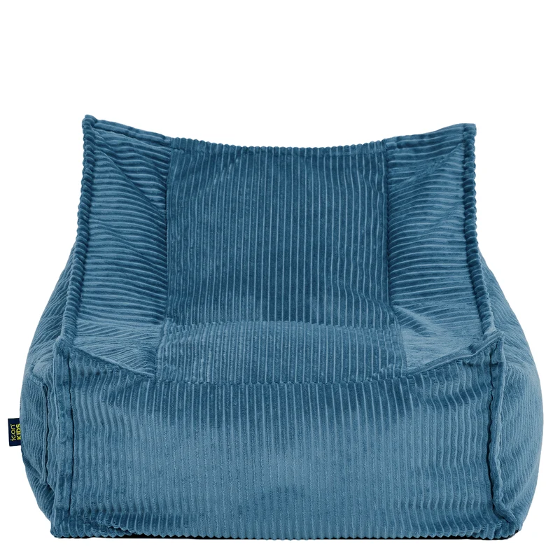 Kids Alto Cord Sitzsack - Denim Blau