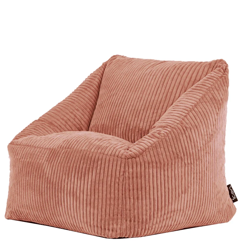 Morgan Sessel-Sitzsack für Kinder, Cord, Rosa