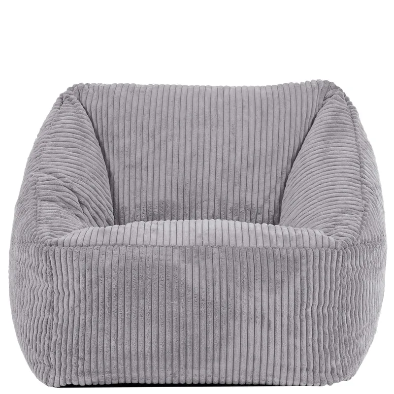 Natalia Sessel-Sitzsack für Kinder, Cord, Grau