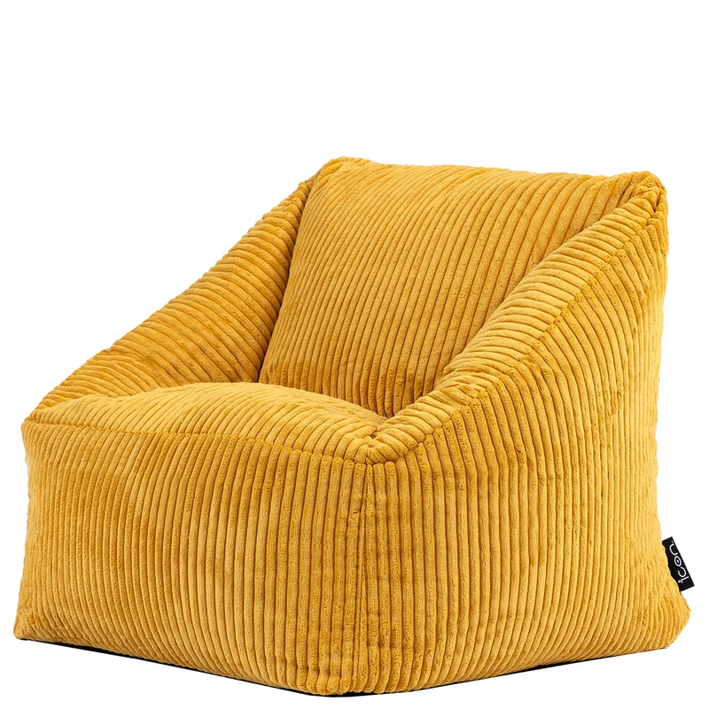 Natalia Sessel-Sitzsack für Kinder, Cord, Gelb