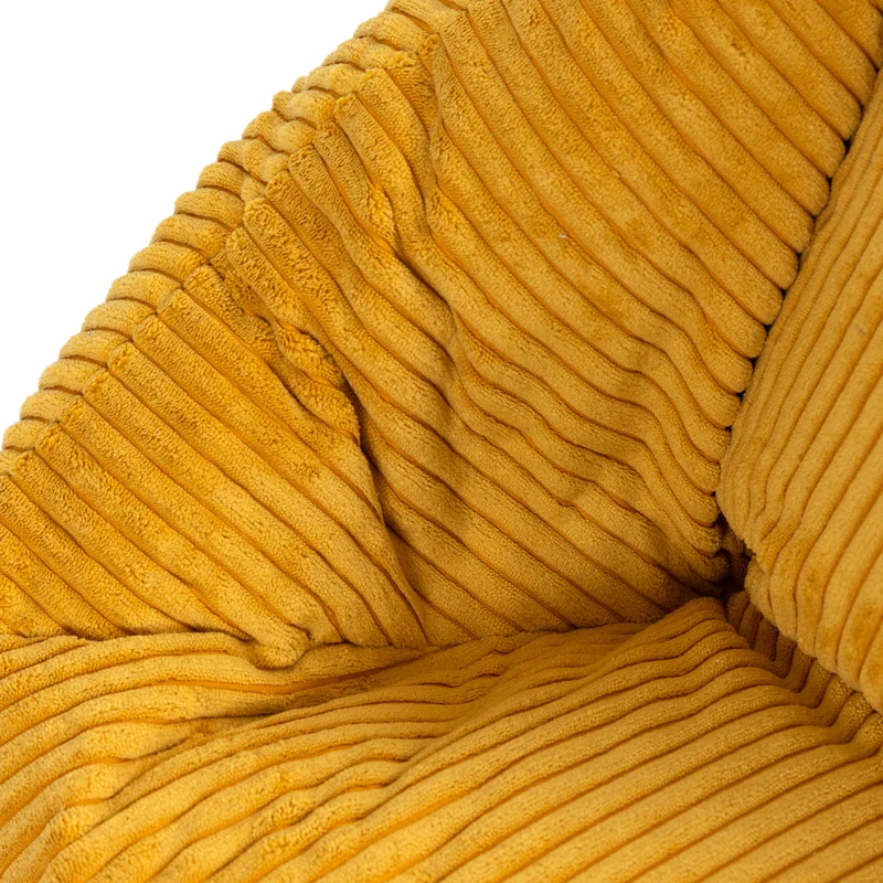 Natalia Sessel-Sitzsack für Kinder, Cord, Gelb