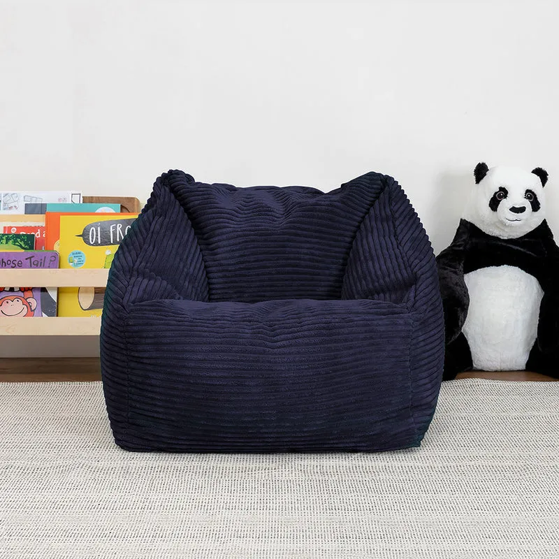 Morgan Kids Cord Sessel Sitzsack - Marineblau