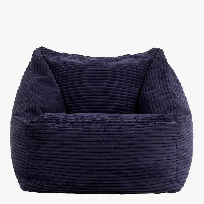 Morgan Kids Cord Sessel Sitzsack - Marineblau