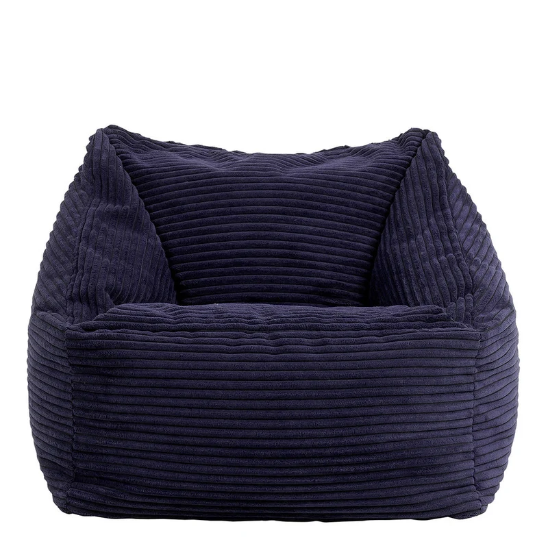 Morgan Kids Cord Sessel Sitzsack - Marineblau