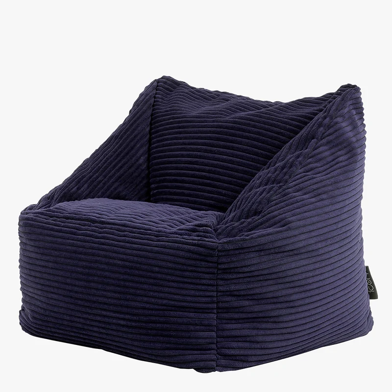 Morgan Kids Cord Sessel Sitzsack - Marineblau