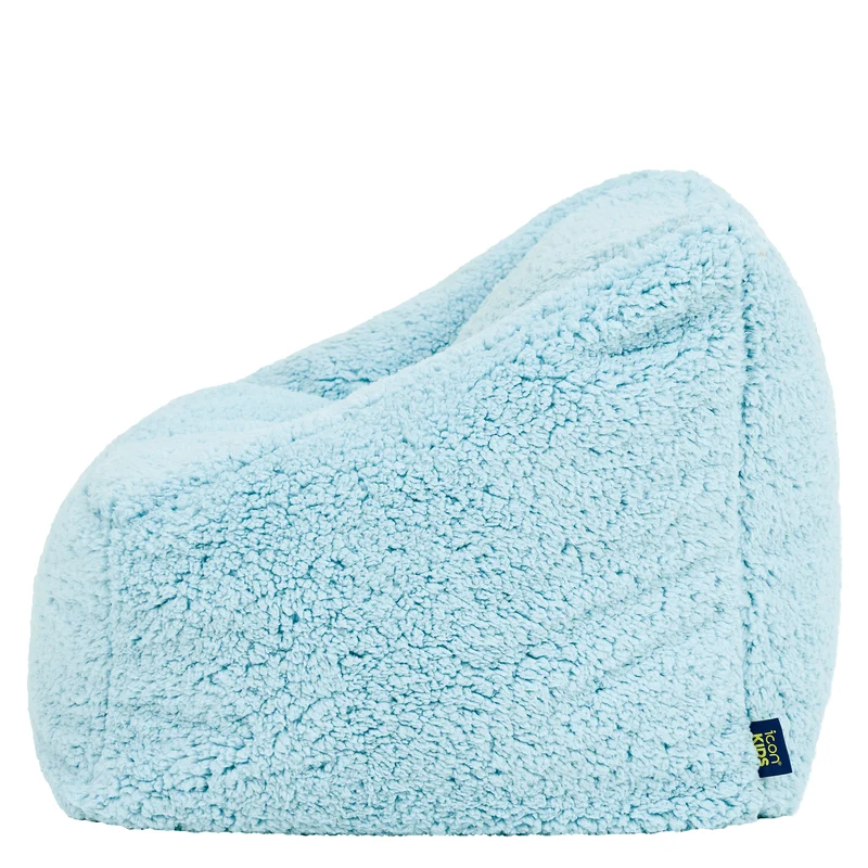 Kinder Natalia Teddy-Fleece-Sessel Sitzsack - Hellblau