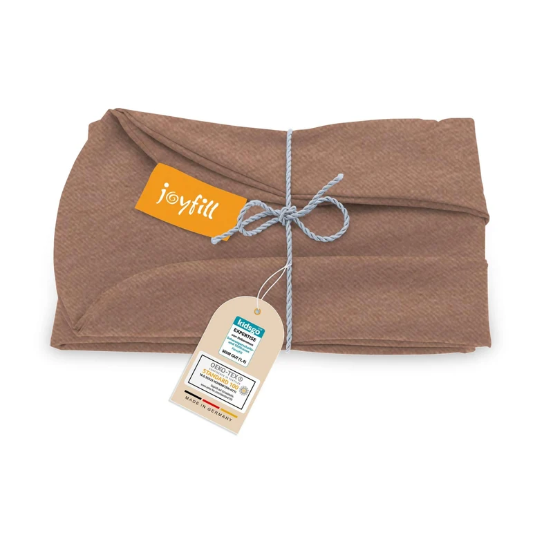 JOYFILL® Premium Kinder Sitzsack 90L Ersatzbezug - 100% uni kbA Baumwolle