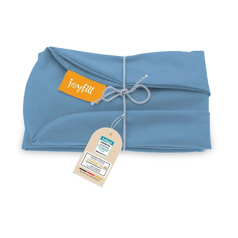 JOYFILL® Premium Kinder Sitzsack 90L Ersatzbezug - 100% uni kbA Baumwolle
