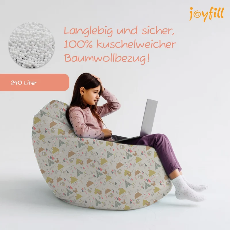 Sitzsack für Groß und Klein (EPS gefüllt | 240L)