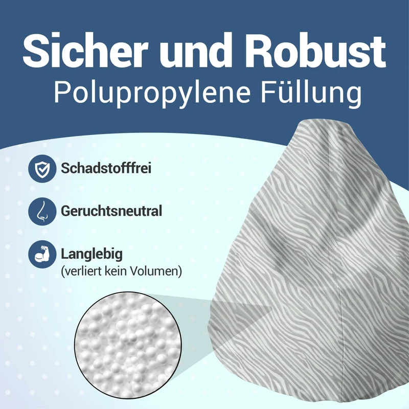Sitzsack für Kinder (EPS gefüllt | 90L)