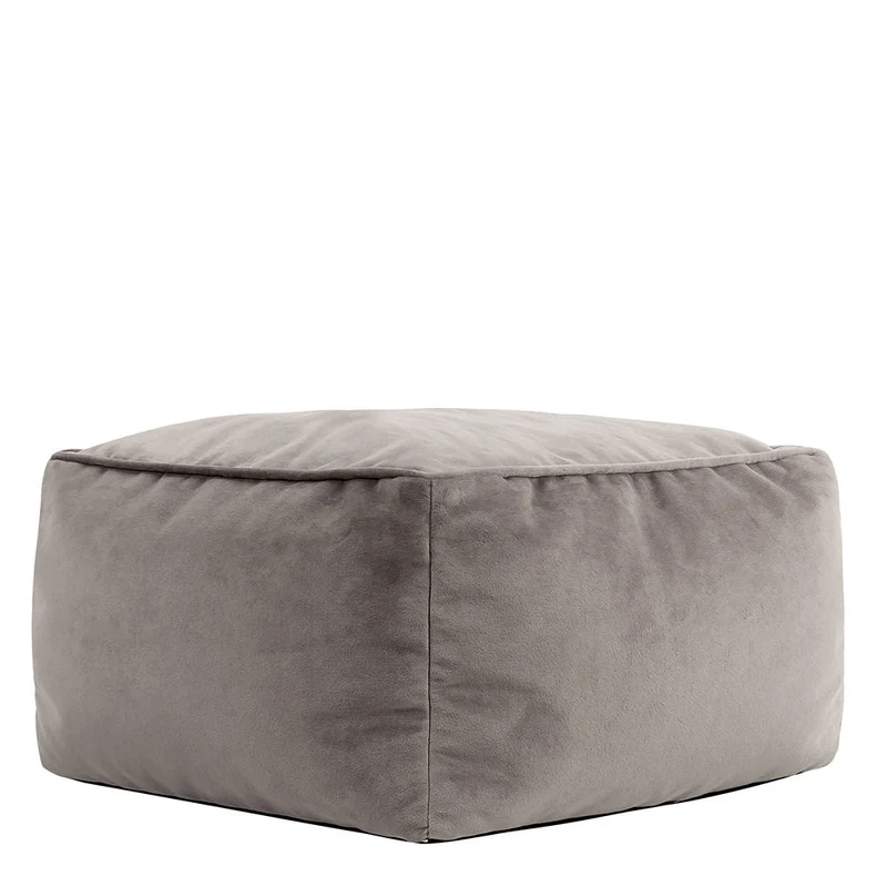 Amara Samt Hocker - Taupe