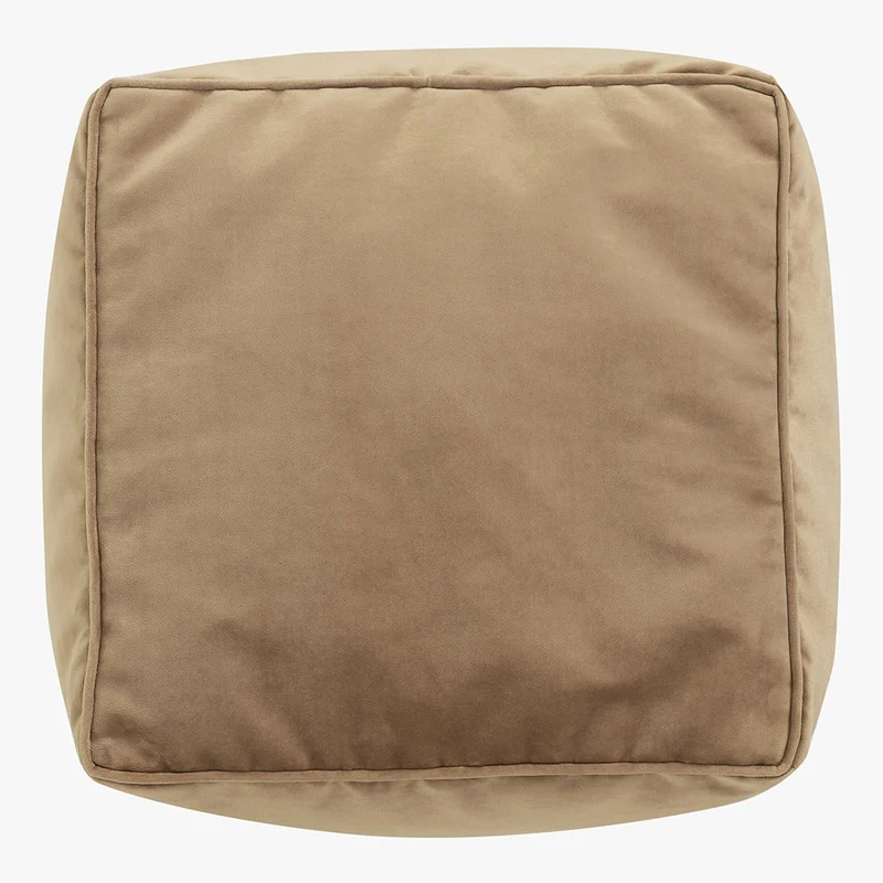 Amara Samt Hocker - Taupe