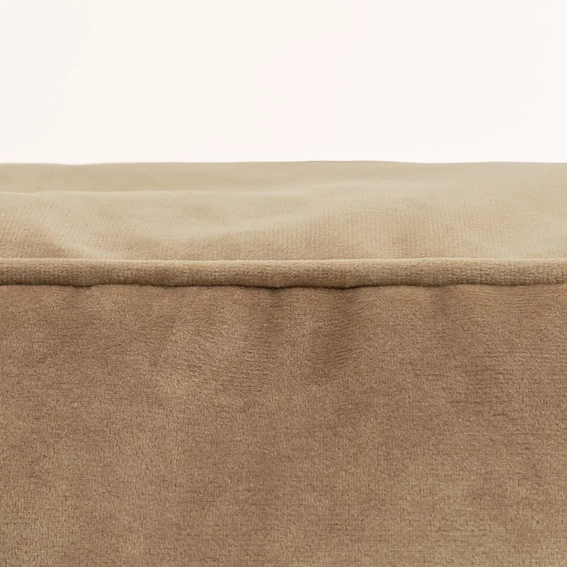Amara Samt Hocker - Taupe
