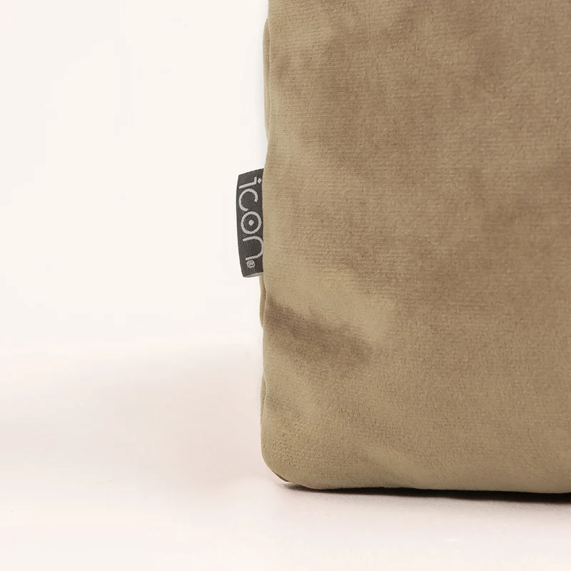 Amara Samt Hocker - Taupe