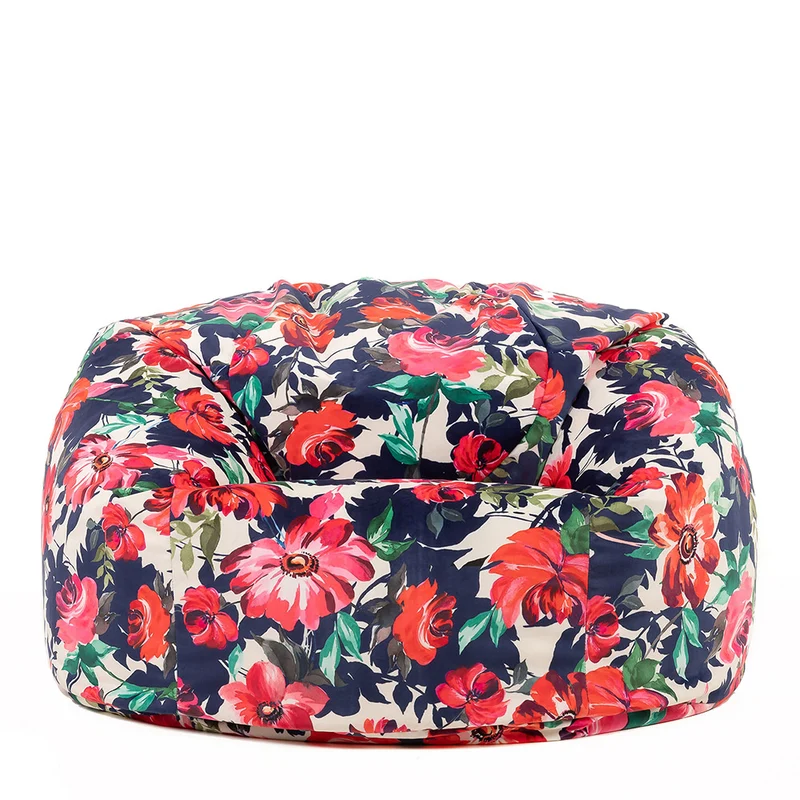 Icon® Bright Florals Klassischer Samt-Sitzsack
