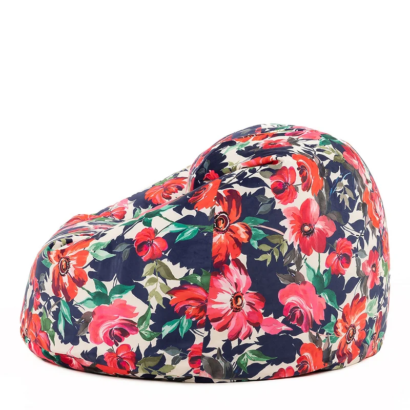 Icon® Bright Florals Klassischer Samt-Sitzsack
