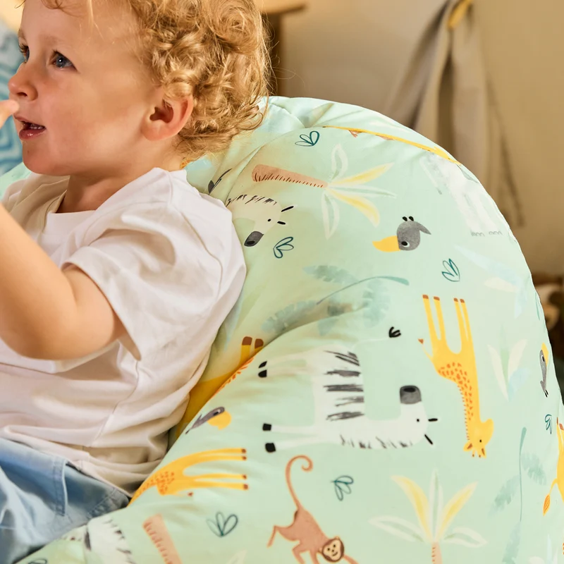 Kinder-Tier-Safari-Muster-Sitzsack – Klassik