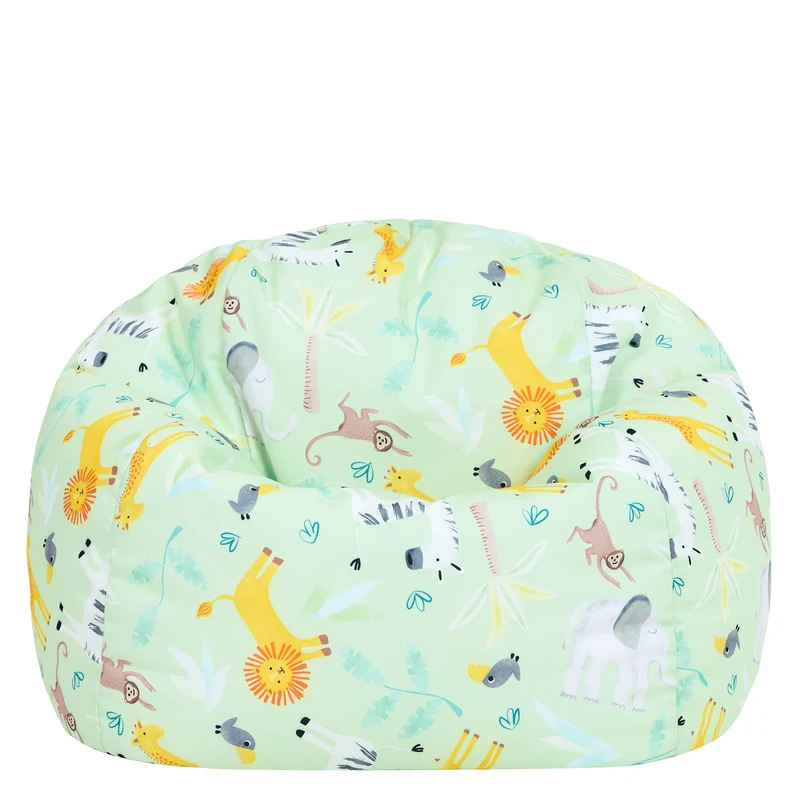 Kinder-Tier-Safari-Muster-Sitzsack – Klassik