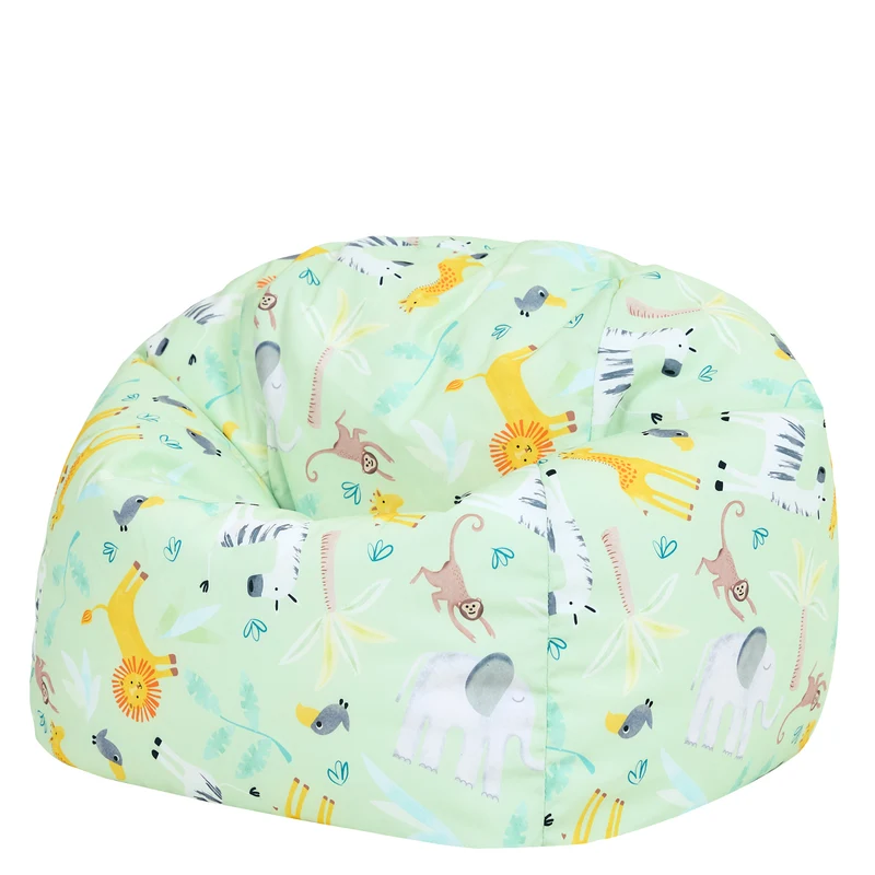 Kinder-Tier-Safari-Muster-Sitzsack – Klassik