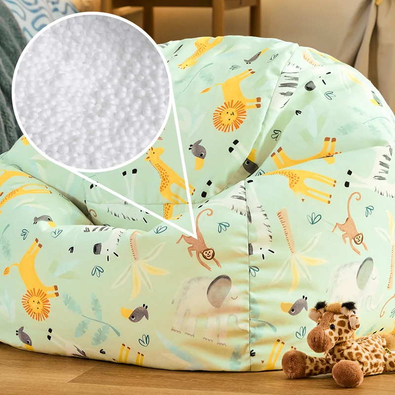 Kinder-Tier-Safari-Muster-Sitzsack – Klassik