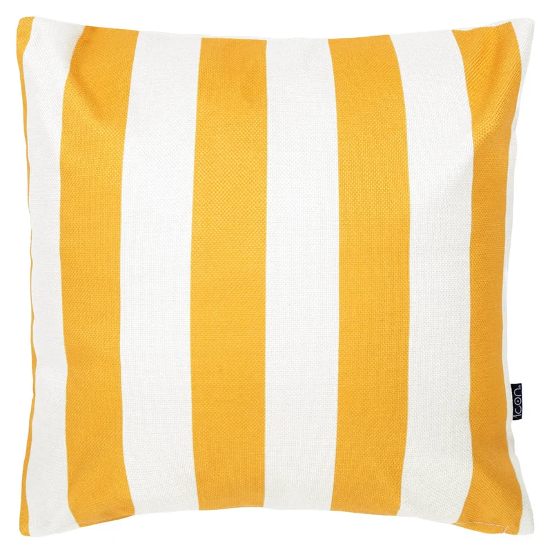 Stripe Indoor-Outdoor Kissen - Gelb