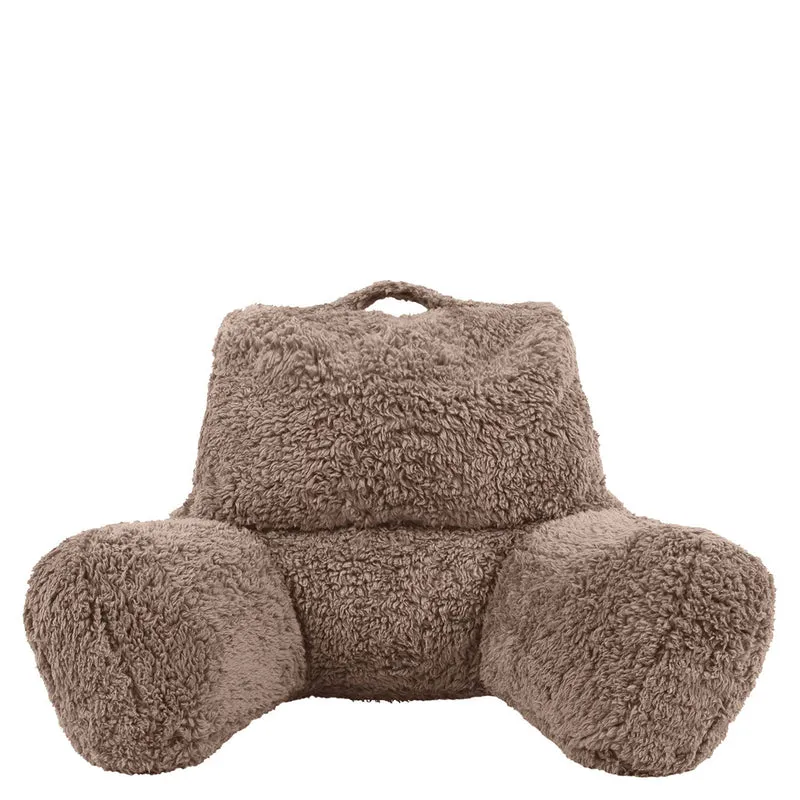 Stützkissen, Teddy Fleece, Mokka-Braun