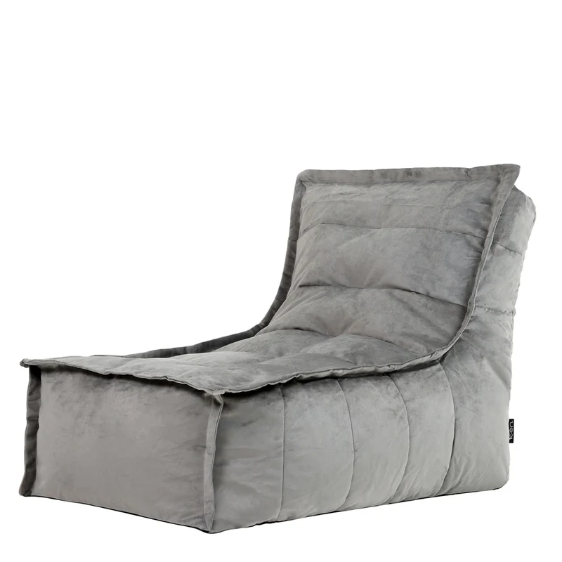 Dolce Samt-Lounger, Dunkengrau