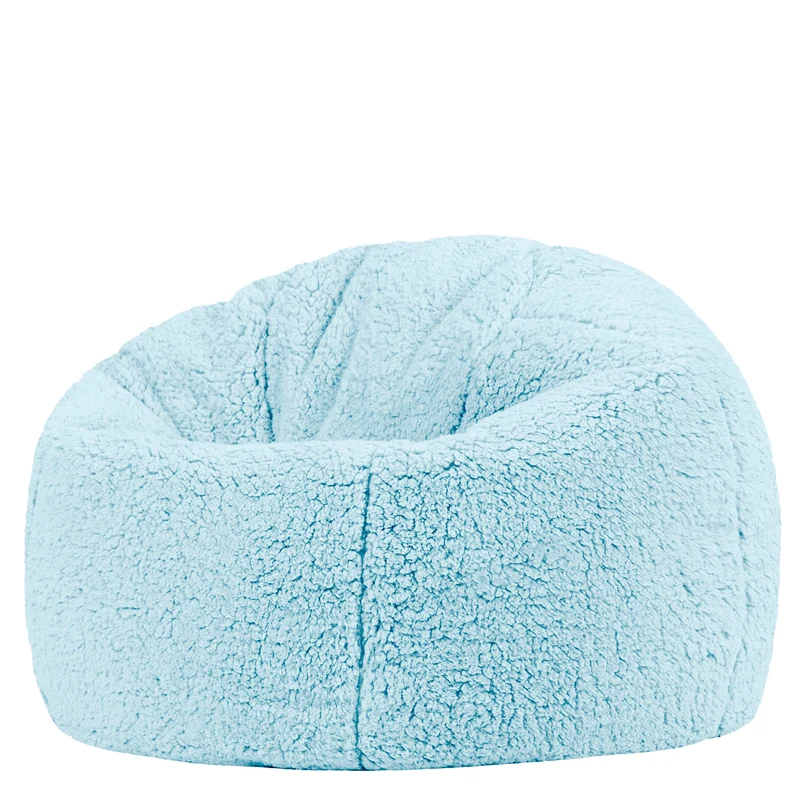 Kinder XL Kingston Teddyfleece Klassischer Sitzsack - Eisblau