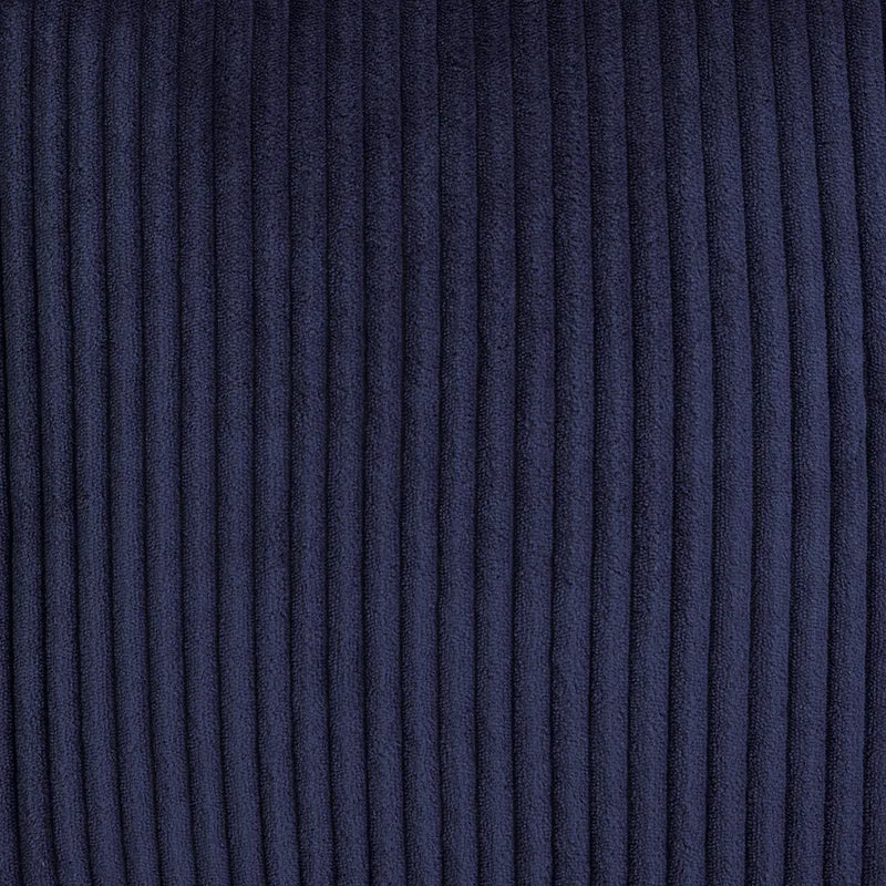 Mini Amara Cord quadratischer Fußhocker - Marineblau