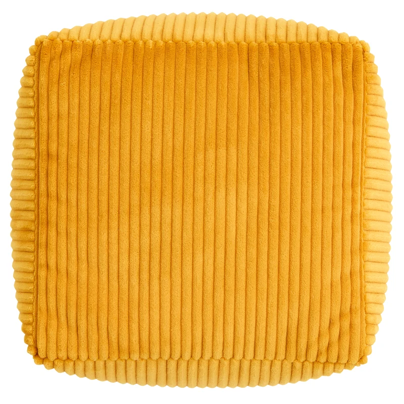 Mini Amara Cord quadratischer Fußhocker - Ocker