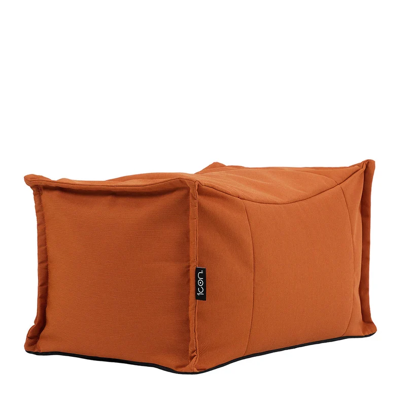 Bud Fußhocker-Sitzsack, Olefin, Gebranntes Orange
