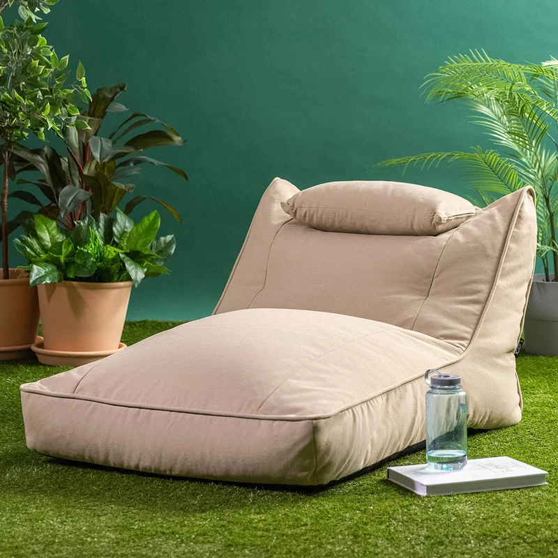 Nova Lounger-Sitzsack, Olefin, Steingrau