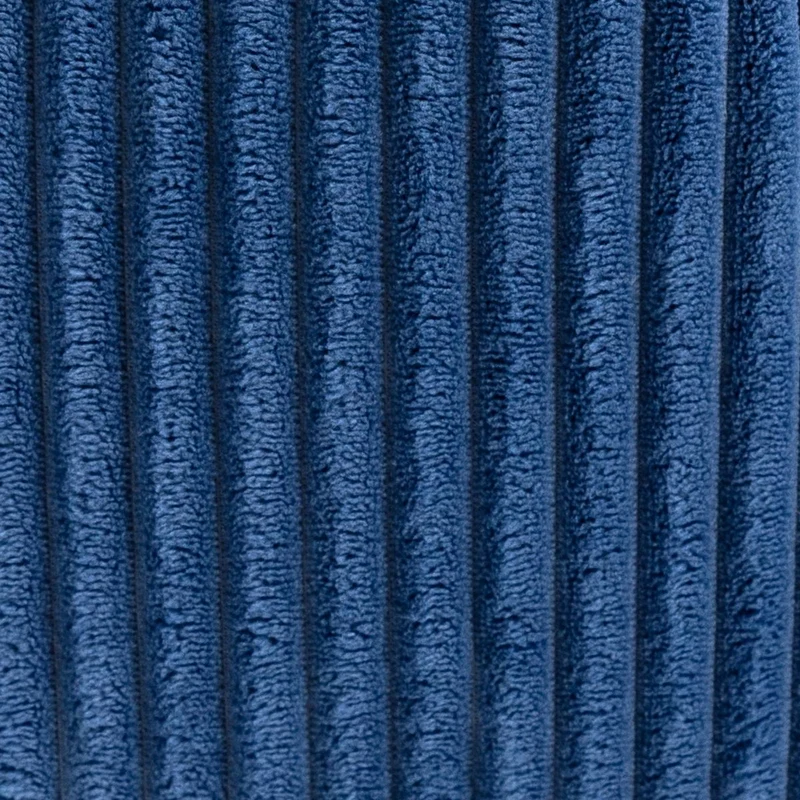 Amara Qadratischer Fußhocker, Cord, Denimblau