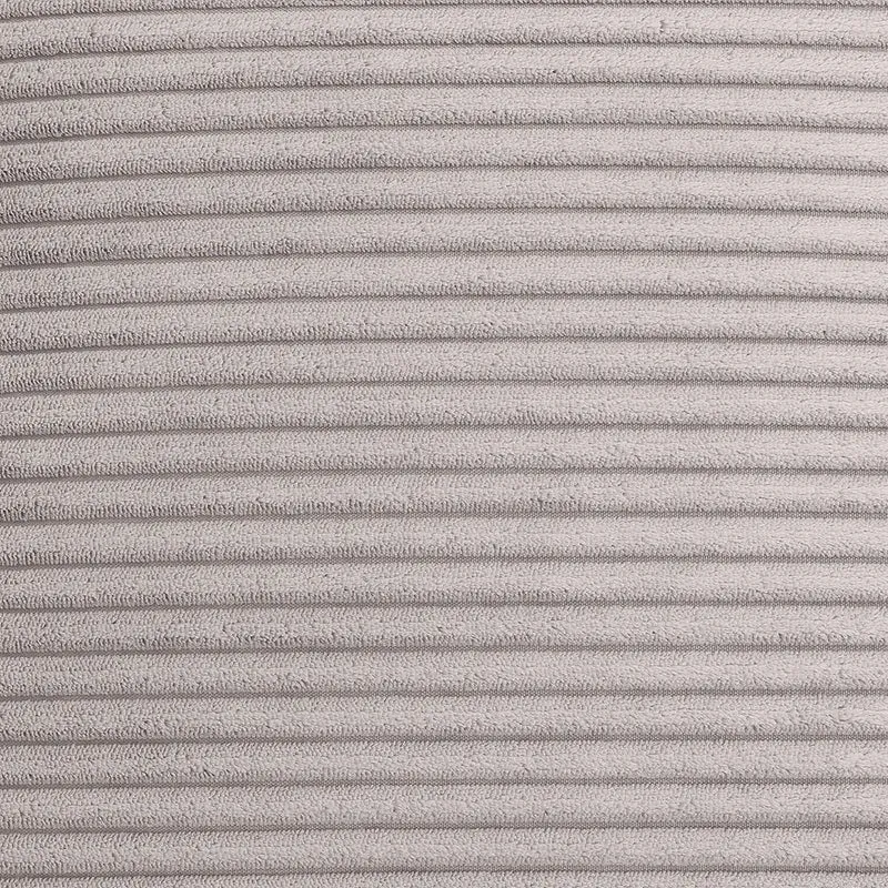 Amara Quadratischer Fußhocker, Cord, Grau