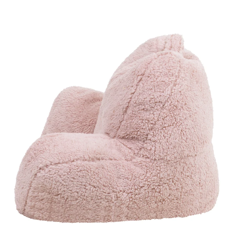 Teddy-Fleece-Stützkissen – Rosa