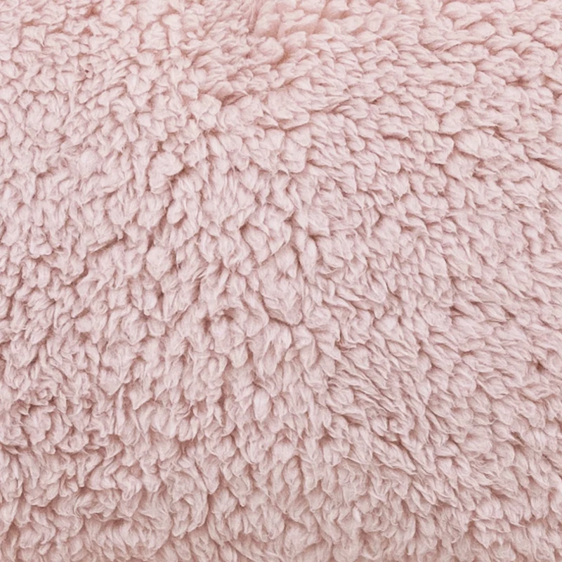 Teddy-Fleece-Stützkissen – Rosa