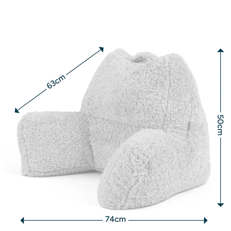 Teddy-Fleece-Stützkissen – Rosa