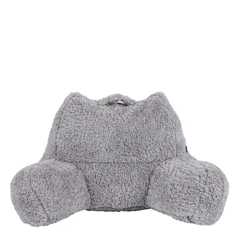Stützkissen, Teddy Fleece, Grau