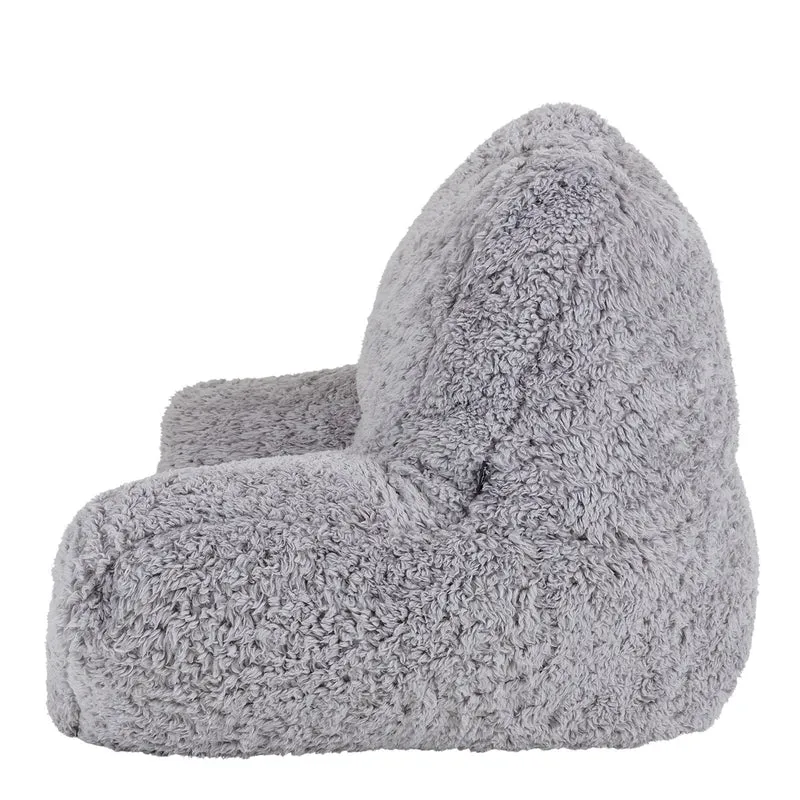Stützkissen, Teddy Fleece, Grau