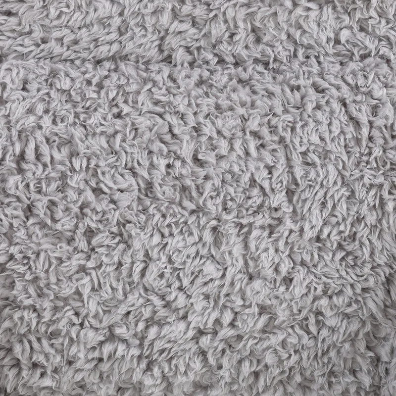 Stützkissen, Teddy Fleece, Grau