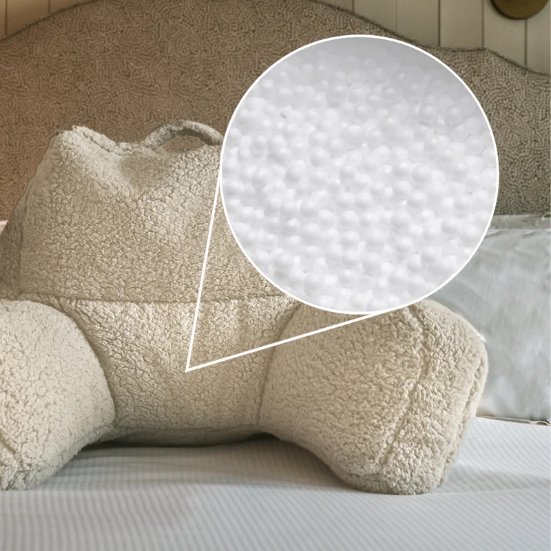 Stützkissen, Teddy Fleece, Natur