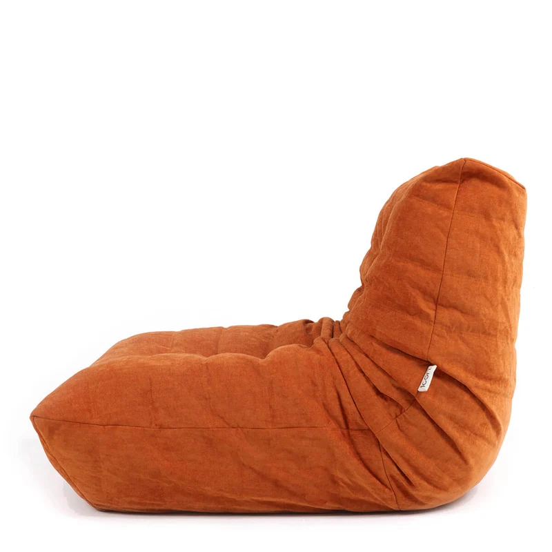 Enzo-Akzent-Sessel mit Chenille-Bezug und Schaumstofffüllung, orange
