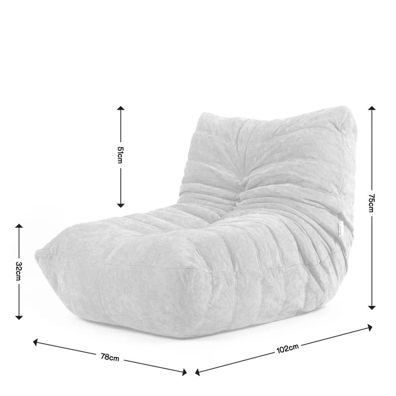 Enzo-Akzent-Sessel mit Chenille-Bezug und Schaumstofffüllung, orange