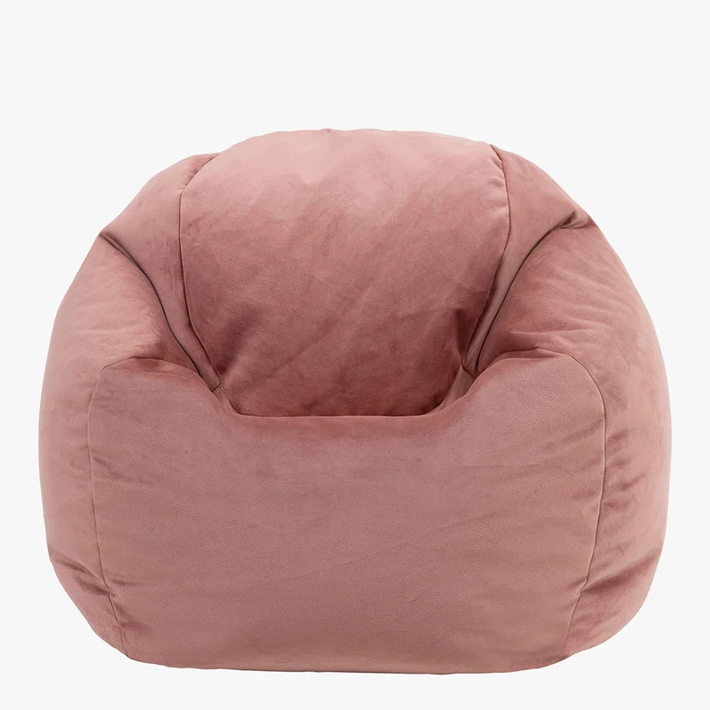 Kingston Samt-Sitzsack für Kinder, Rosa