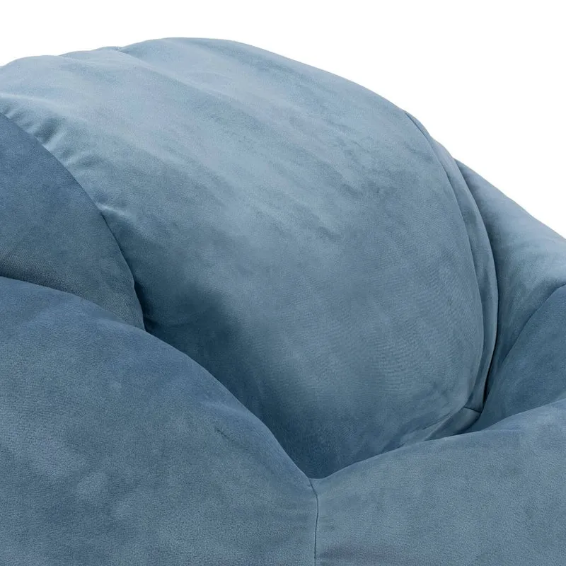 Kinder Kingston Samt Classic Sitzsack - Hellblau