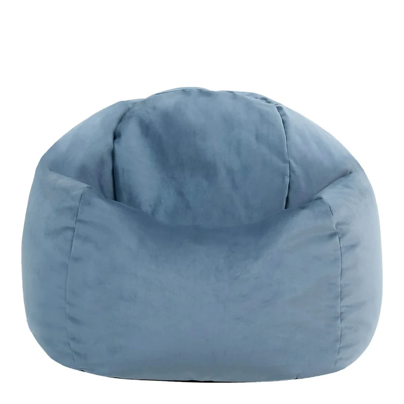 Kinder Kingston Samt Classic Sitzsack - Hellblau