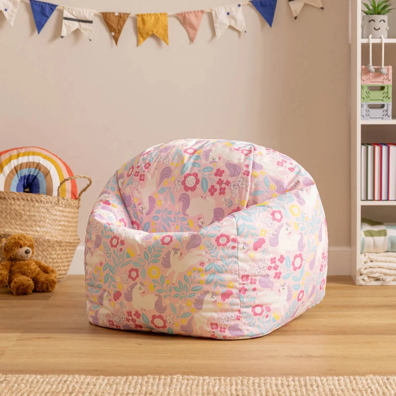 Sitzsack für Kinder mit Einhorn-Motiv