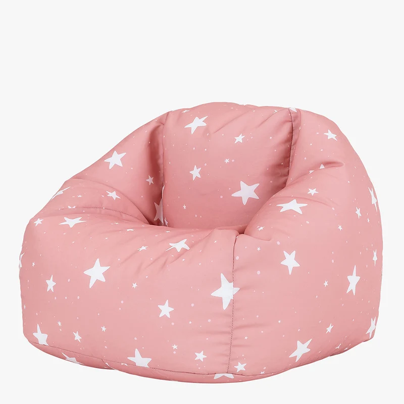Sitzsack für Kinder mit Sternenhimmel-Aufdruck, Rosa
