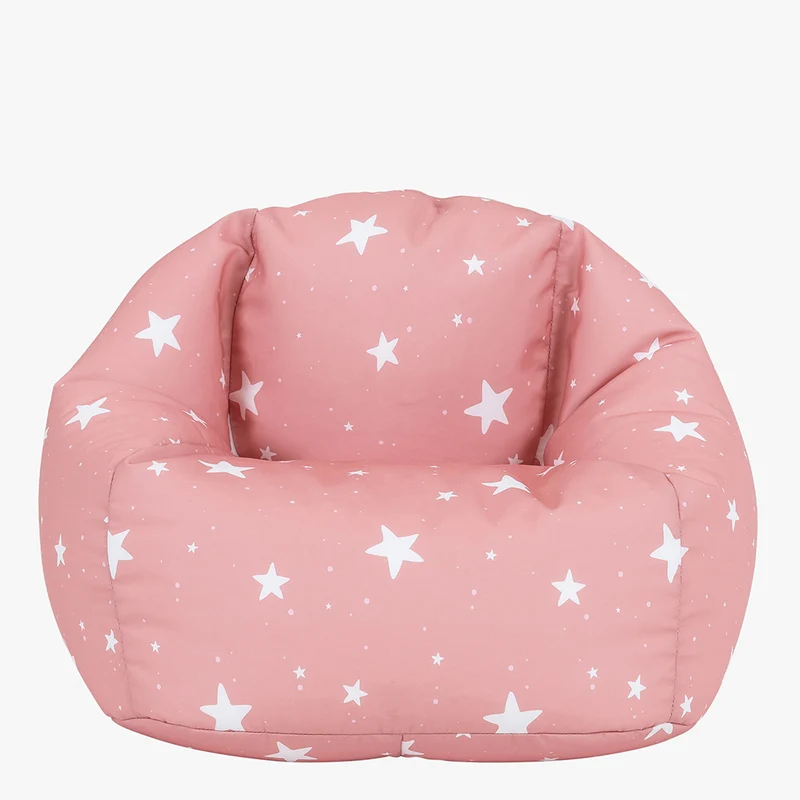 Sitzsack für Kinder mit Sternenhimmel-Aufdruck, Rosa